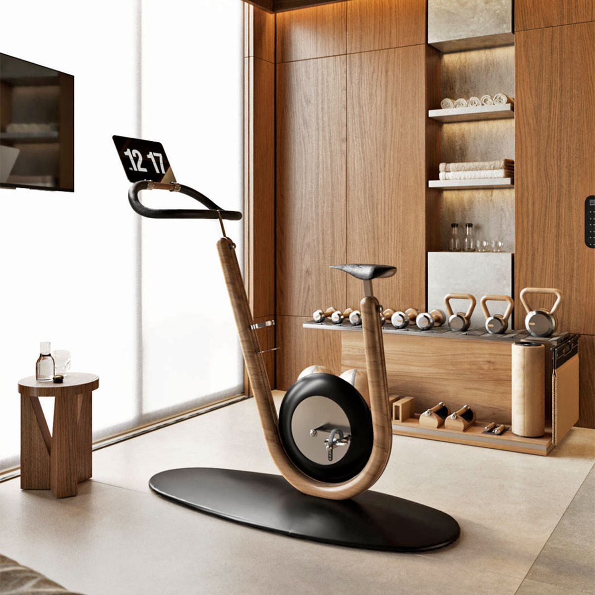 HANIA Stationary Bicycle by PENT Fitness for Jack Game Room