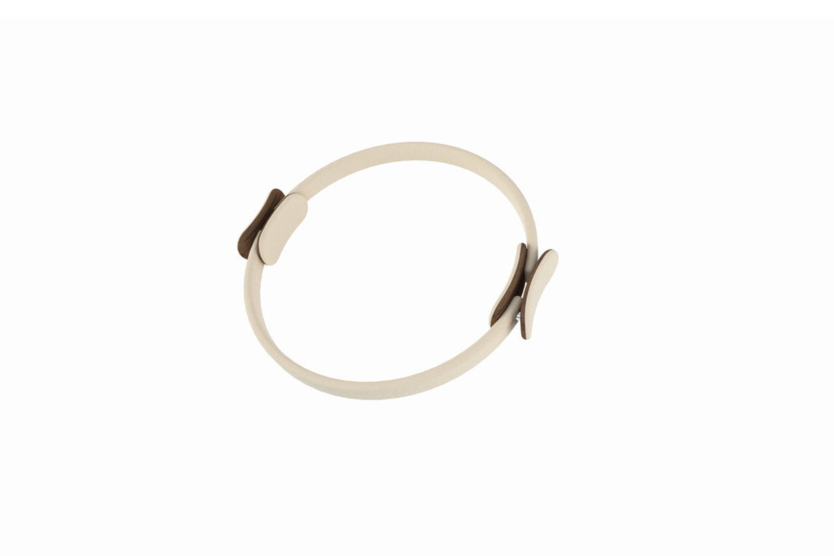 Luxury Pilates Ring in Beige Leather by PENT Fitness for Jack Game Room