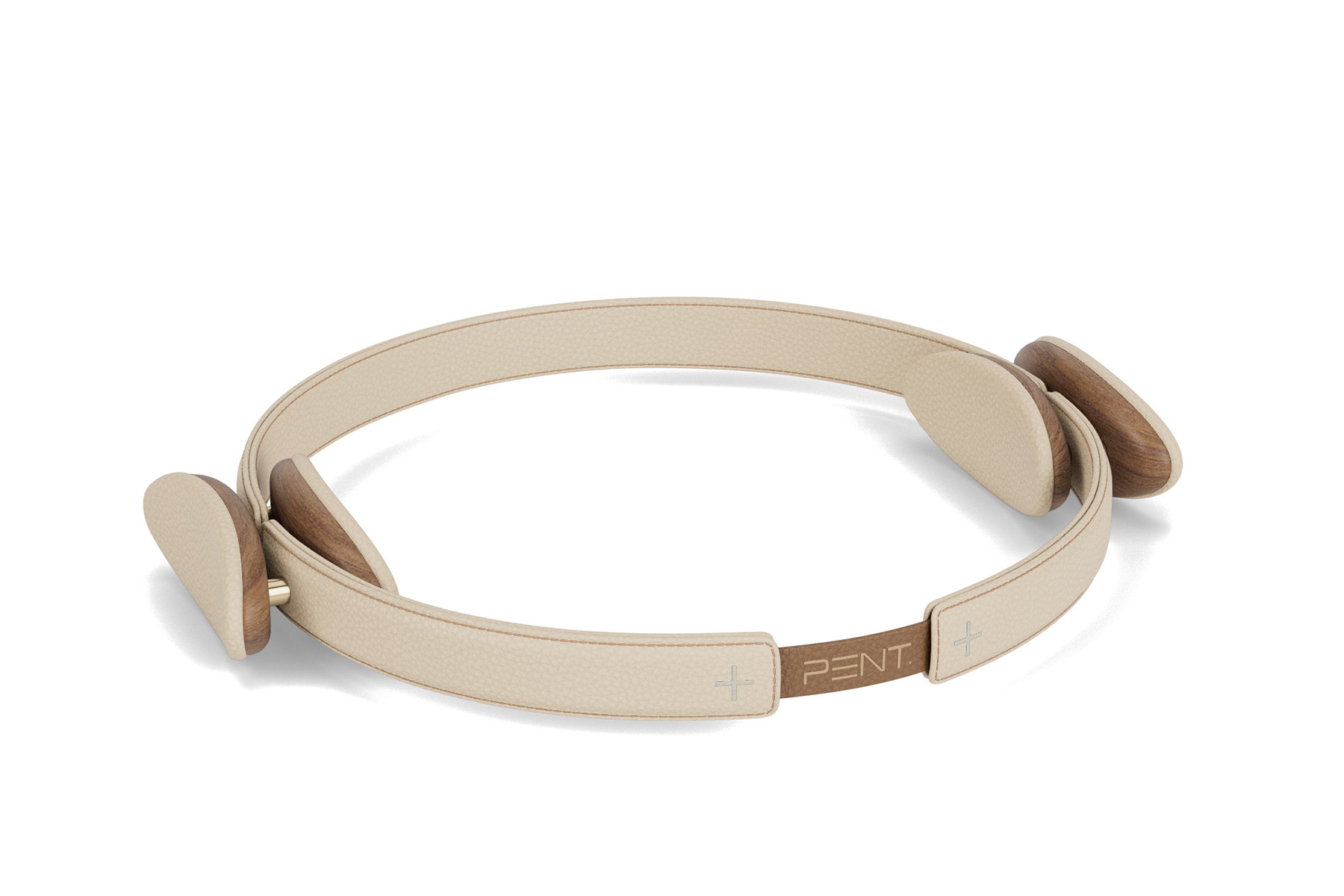 Luxury Pilates Ring in Beige Leather by PENT Fitness for Jack