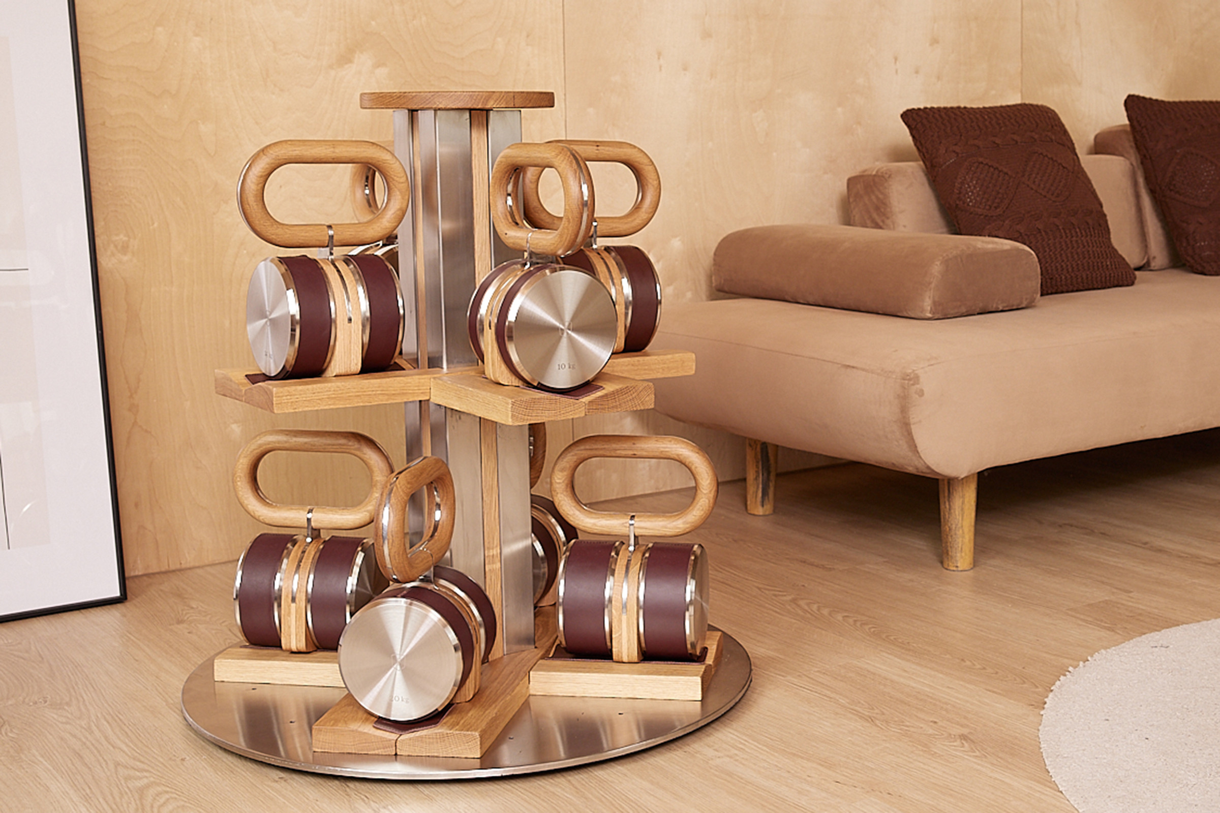 KRABA Vertical Kettlebell Set by Fysik for Jack Game Room