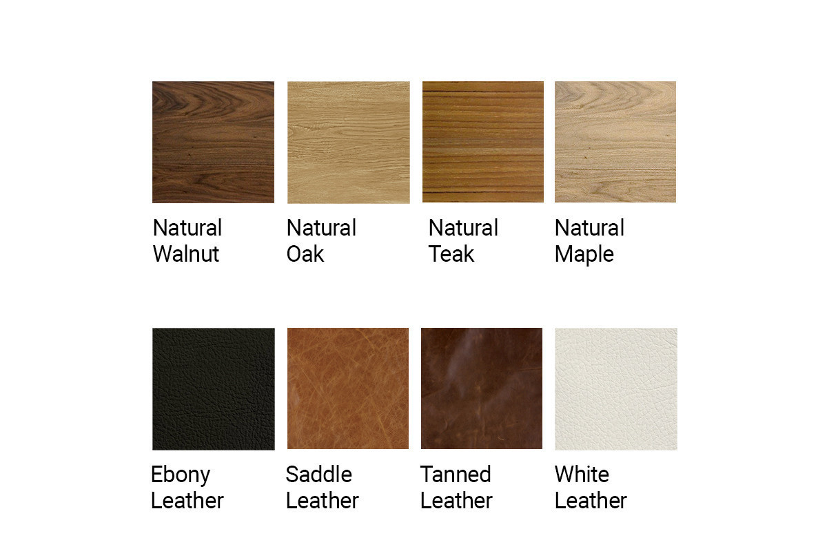 Wood Finishes & Top Grain Leathers by Fysik for Jack Game Room