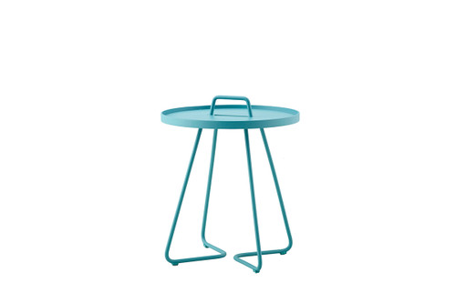 On-the-Move Small Side Table in Aqua Blue by Cane-line for Jack Patio
