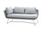 Horizon 2-Seater Sofa Right Module in Light Grey by Cane-line for Jack Patio