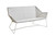Breeze Wicker 2-Seat Outdoor Sofa in White Grey by Cane-line for Jack Patio Breeze Wicker 2-Seat Outdoor Sofa in White Grey by Cane-line for Jack Patio