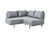 Moments Corner Module in Light Grey by Cane-line for Jack Patio Moments Corner Module in Light Grey by Cane-line for Jack Patio