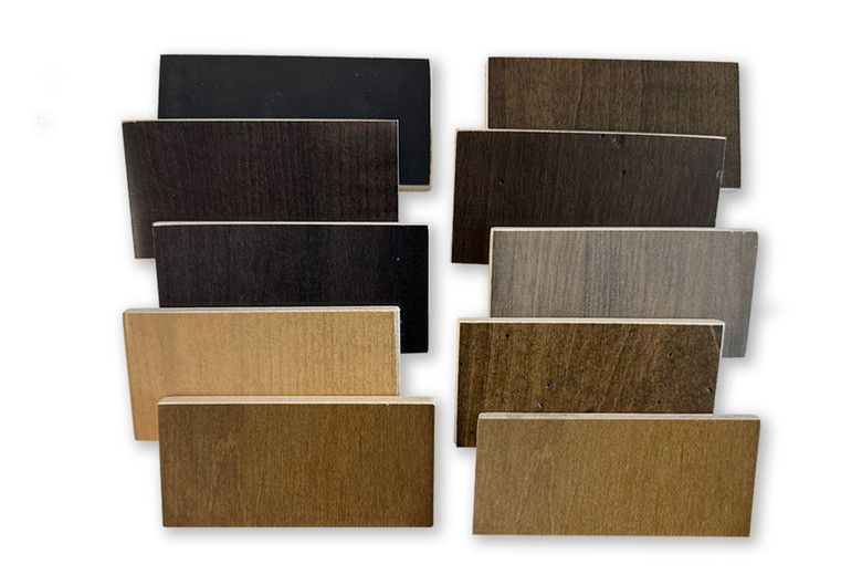 Standard Wood Swatch Samples by Jack Game Room