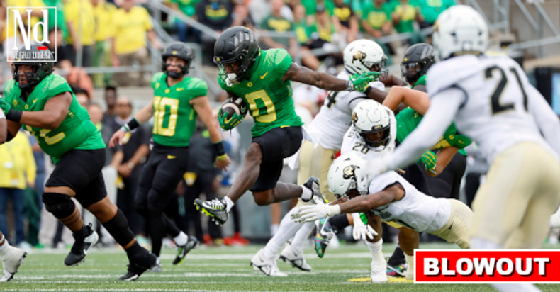 COLORADO PLAYS LIKE 'HOT GARBAGE' Gets Blown Out 42-6 by Oregon