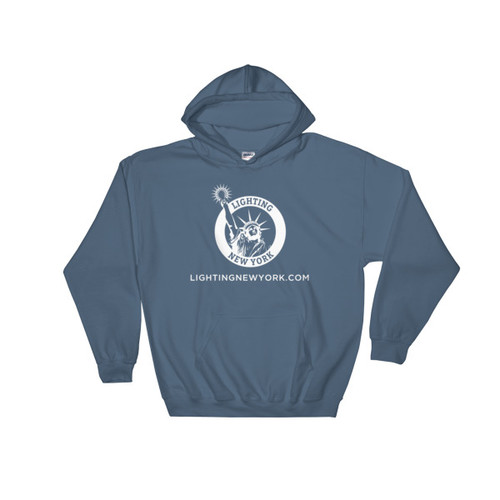 Indigo Blue LNY Logo Hooded Sweatshirt