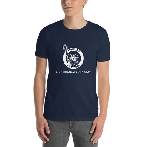 Navy LNY Logo Short-Sleeve Unisex T-Shirt