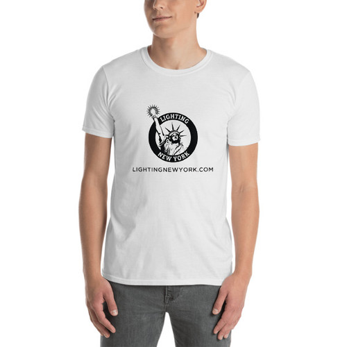 White LNY Logo Short-Sleeve Unisex T-Shirt