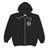Black Front LNY Logo Unisex Zip Hoodie