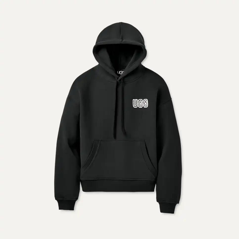UGG W's Logo Hoodie Black - Robert Frost Quality