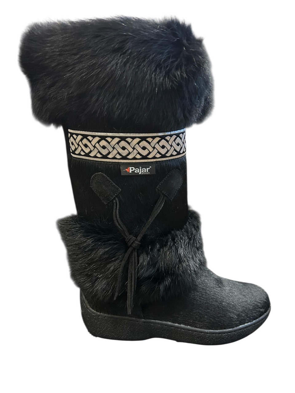 Pajar W's Laura Fur Black Waterproof Boot - Made in Italy - Robert