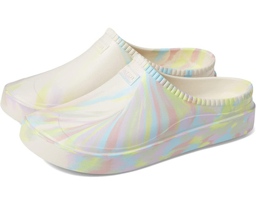 Hunter Women's In/Out Bloom Marble Clog Shaded White