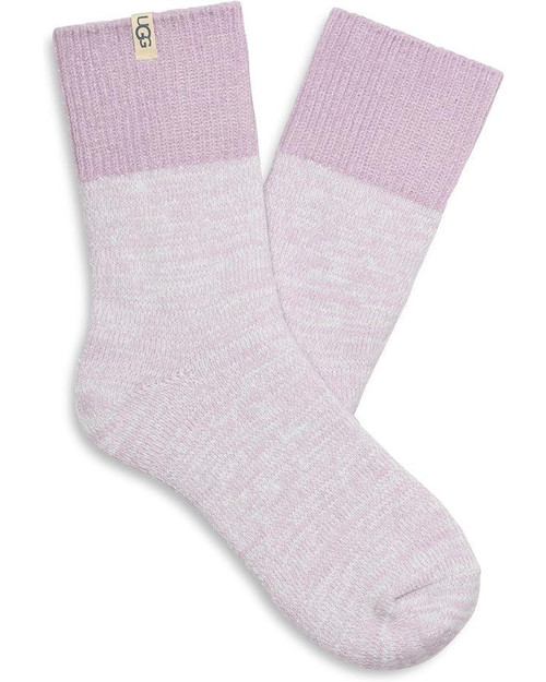 UGG Rib Knit Slouchy Quarter Sock Orchid Petal