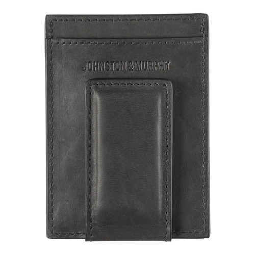 Johnston & Murphy Rhodes Black Front Pocket Wallet