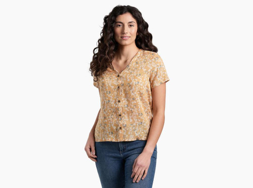 Kuhl Hadley Short Sleeve Shirt Honeycomb Print