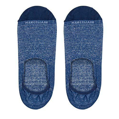 Marcoliani Invisible Touch Linen/Cotton Pique Socks Amalfi Blue
