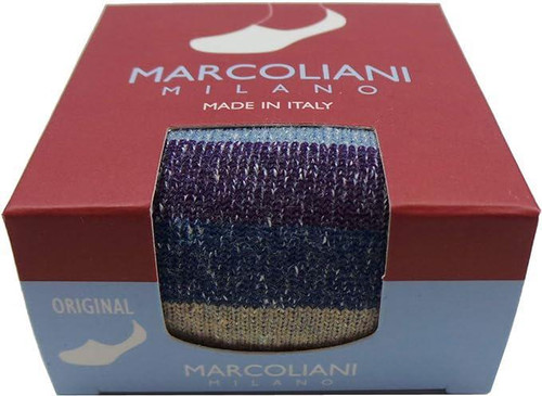 Marcoliani Invisible Touch Graded Stripe Linen Berry Mix
