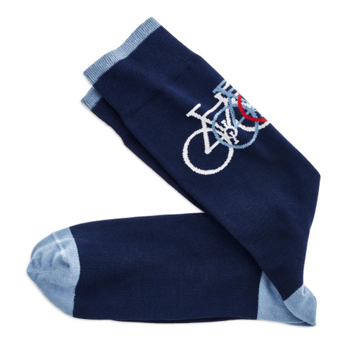 Johnston & Murphy Novelty Navy Bicycle Socks