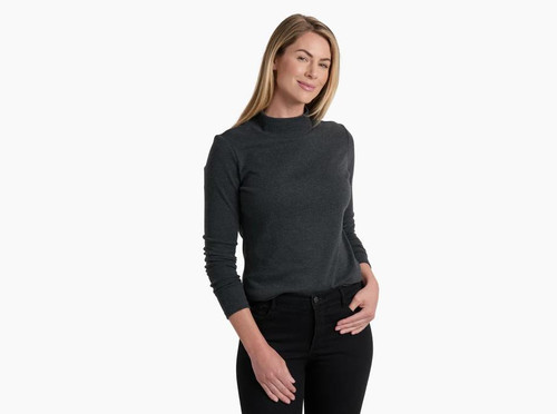 Kuhl Verona Rib Long Sleeve Charcoal