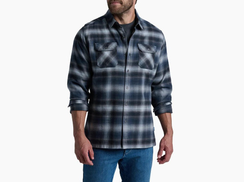 Kuhl Dillingr Long Sleeve Flannel Iron Grey