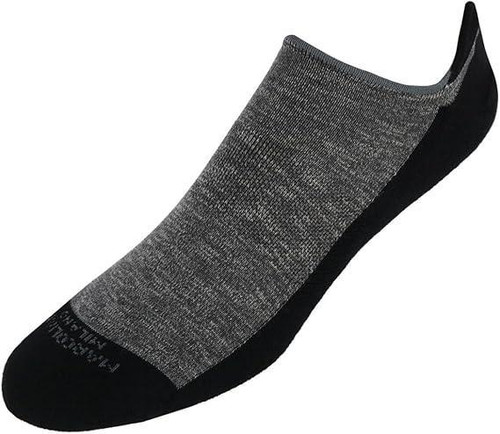 Marcoliani Soft Invisible Sneaker Color Block Socks Black/Flannel (4748K) Marcoliani Soft Invisible Sneaker Color Block Socks Black/Flannel (4748K)