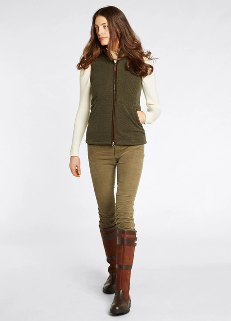 Dubarry Women's Carbury Fleece Vest Olive