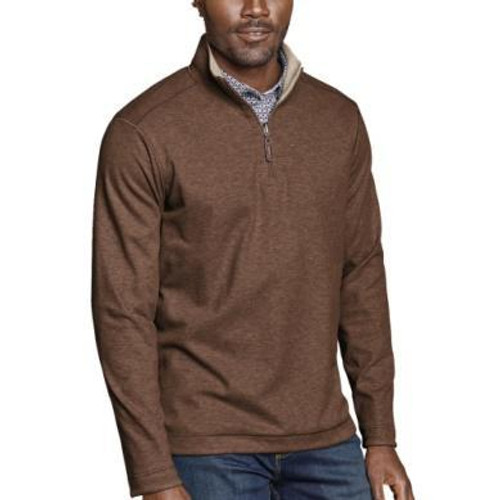 Johnston & Murphy Icon Reversible 1/4 Zip Rust/Oatmeal Johnston & Murphy Icon Reversible 1/4 Zip Rust/Oatmeal
