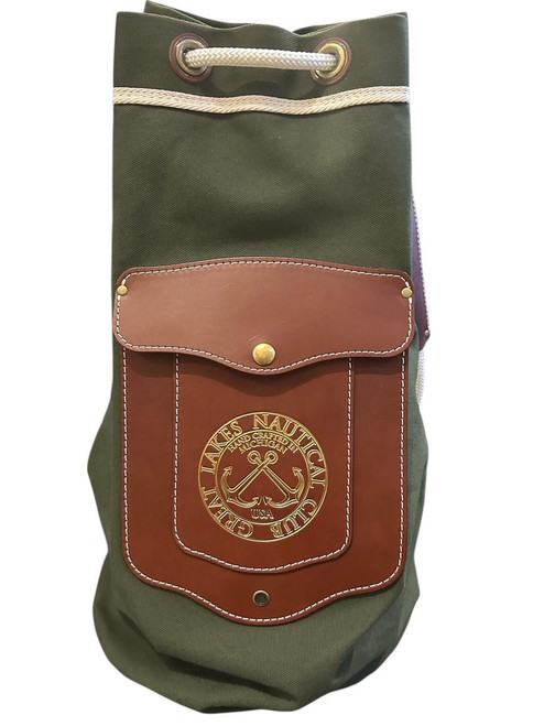 Great Lakes Nautical Co. Bug Out Backpack Bag Made in USA Olive/Brown