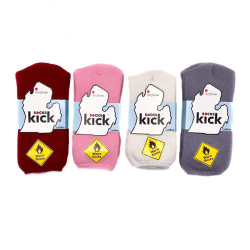 Socks Kick Women's Thick Heater Socks-Pink