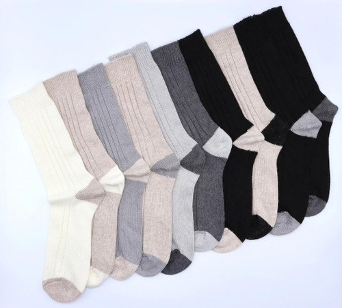 Socks Kick Angora Contrast Sock-Beige