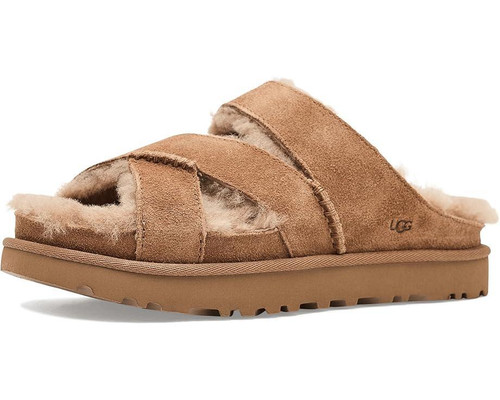 UGG Greenport Cross Strap Slide Chestnut