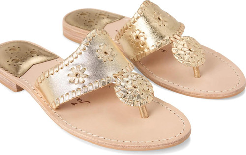 Jack Rogers Jacks Flat Platinum Sandal