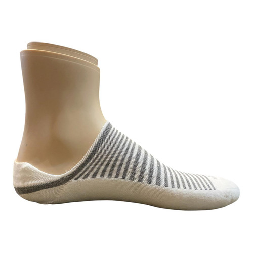 Marcoliani Soft Invisible Sneaker Palio Stripe Socks White (4749K)