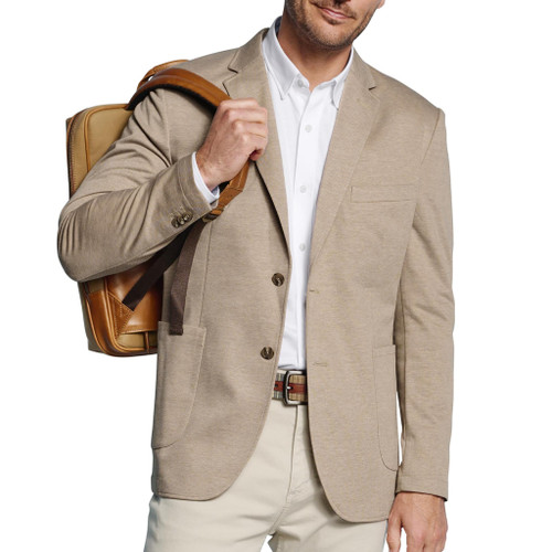 Johnston & Murphy XC Flex Pinnacle Blazer Tan Twill