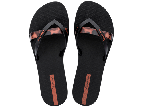 Ipanema Women's Kirei Chic Fem Black/Brown Sandal