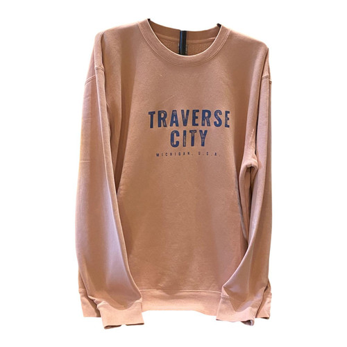 Traverse City Crew Sweatshirt Pink