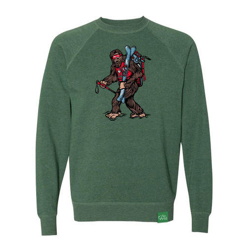 Wild Tribute Ski Patrol Legend Crew Sweatshirt Moss