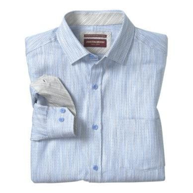 Johnston & Murphy Collin Jacquard Shirt Light Blue