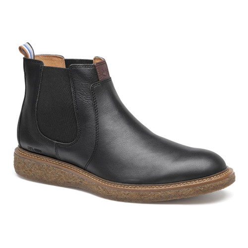 Johnston & Murphy Clint Full Grain Chelsea Boot Black