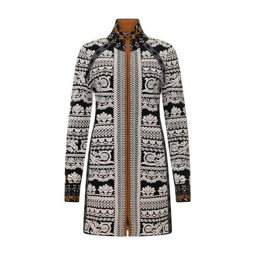 Icelandic Design Rowan Full Zip Long Black Sweater
