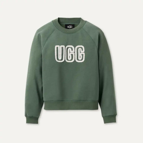UGG W's Logo Crewneck Green Stone