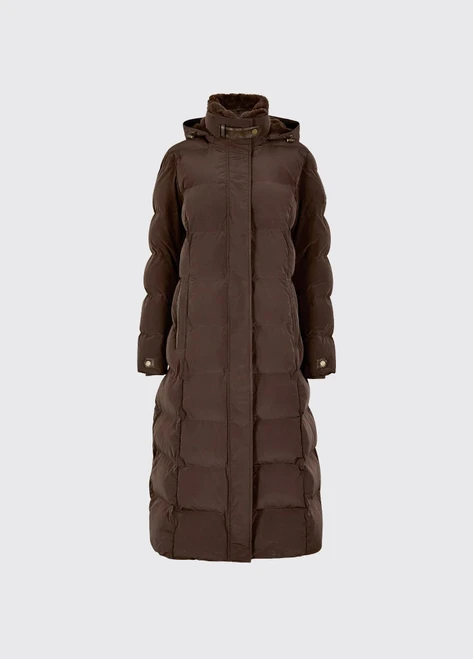 Dubarry Aldborough Women's Full Length Technical Down Jacket - Mahogany