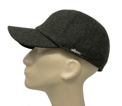 Wigens Wool Baseball Cap Olive Melange Wigens Wool Baseball Cap Olive Melange