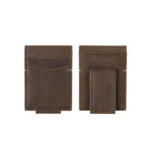 Johnston & Murphy Front Pocket Wallet Tan