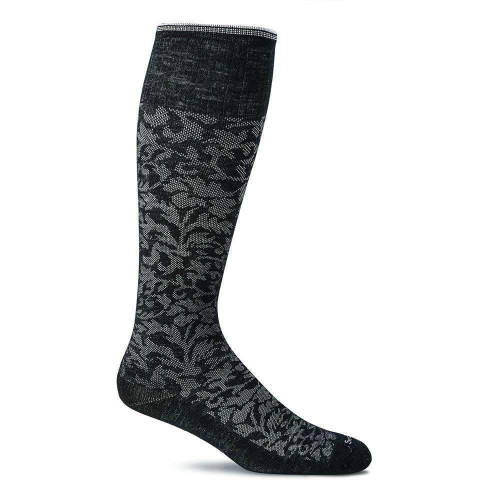 Sockwell W's Damask Moderate Compression Black M/L