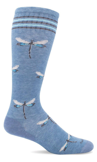 Sockwell W's Dragonfly Moderate Compression Socks Bluestone