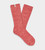 UGG Rib Knit Slouchy Crew Sock Salmon Pink/Flamenco