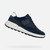 Geox ABX Suede/Nappa Waterproof Sneaker Navy